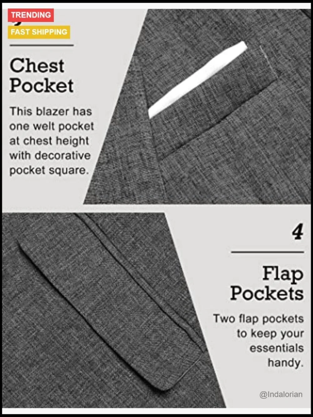 Men's Slim Fit One Button Sport Coat Blazer Lightweight Wedding Casual